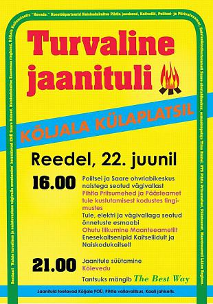 Saaremaal tuleb turvaline jaanituli