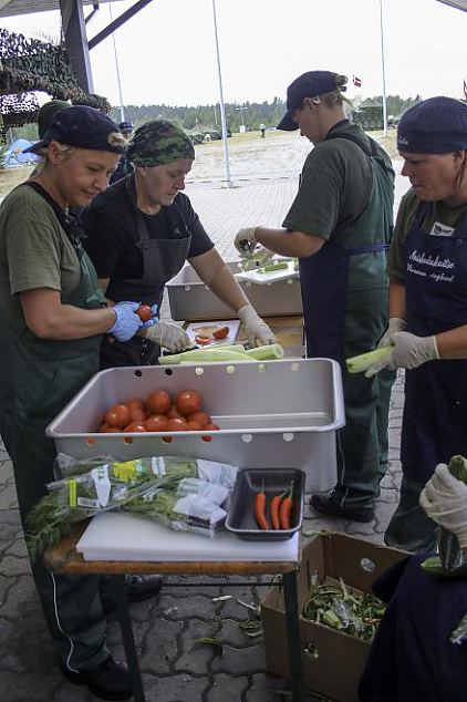 Naiskodukaitse ja Kaitseliidu vlikoka kursuse praktika Pitkal