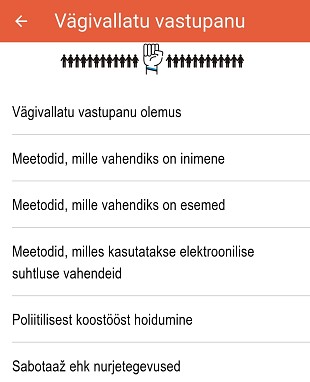 OLE VALMIS! ppi lisandus Vgivallatu vastupanu teemaplokk