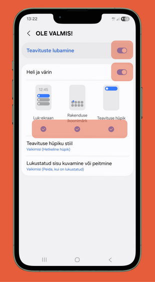 Ohuteavituste seadistamine ''Ole valmis!'' �pis