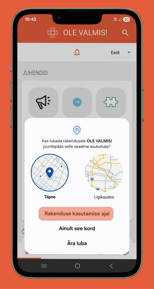 Ohuteavituste seadistamine ''Ole valmis!'' �pis