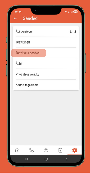 Ohuteavituste seadistamine ''Ole valmis!'' �pis
